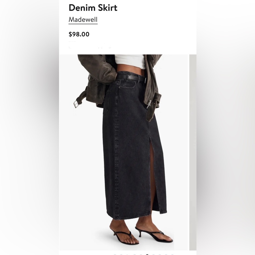 NWT Madewell Denim skirt
